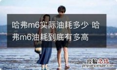 哈弗m6实际油耗多少 哈弗m6油耗到底有多高