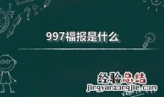 997福报是什么 997福报是什么意思