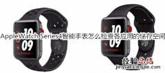 Apple Watch Series 4 耐克智能手表怎么检查各应用使用的储存空间