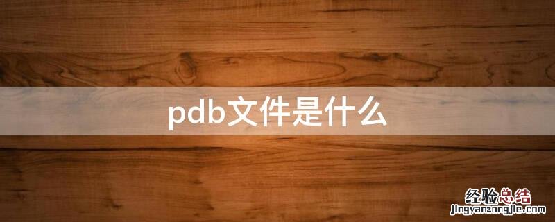 pdb文件是什么