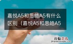 嘉悦A5和思皓A5 嘉悦A5和思皓A5有什么区别