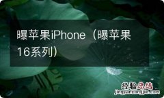 曝苹果16系列 曝苹果iPhone