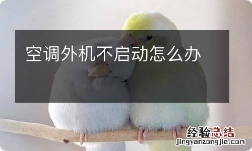 空调外机不启动怎么办