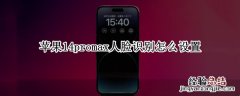 苹果14promax人脸识别怎么设置 iphone11promax人脸识别怎么设置