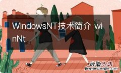 WindowsNT技术简介 winNt