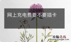 网上充电费要不要插卡