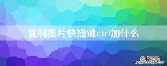 复制图片快捷键ctrl加什么