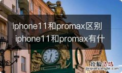 iphone11和promax区别 iphone11和promax有什么区别