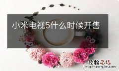 小米电视5什么时候开售