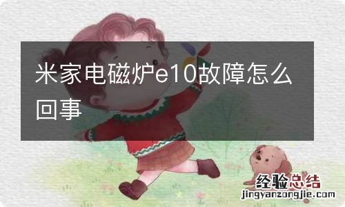 米家电磁炉e10故障怎么回事