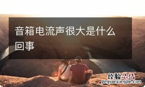 音箱电流声很大是什么回事