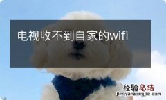 电视收不到自家的wifi