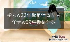 华为w09平板是什么型号华为w09平板是什么型号手机