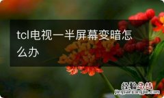 tcl电视一半屏幕变暗怎么办