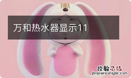 萬和熱水器顯示11