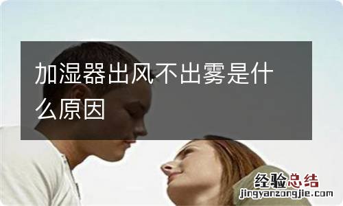 加湿器出风不出雾是什么原因