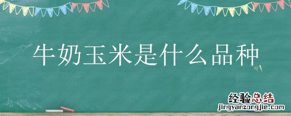 牛奶水果玉米是什么品种 牛奶玉米是什么品种