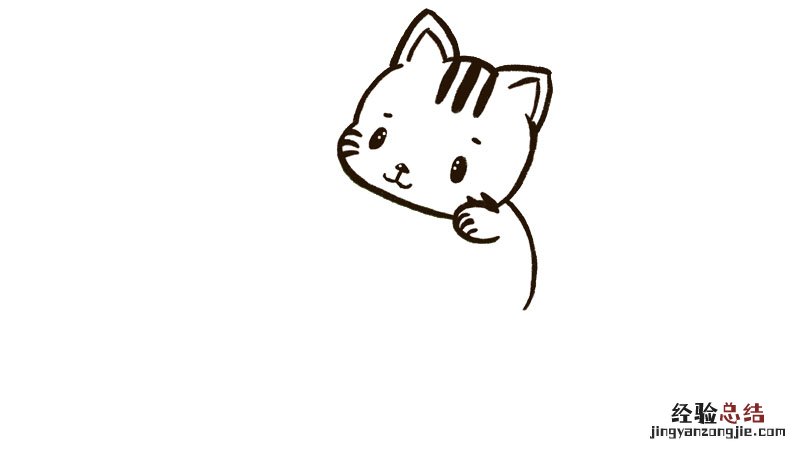 小猫简笔画简单画法 小猫简单画法