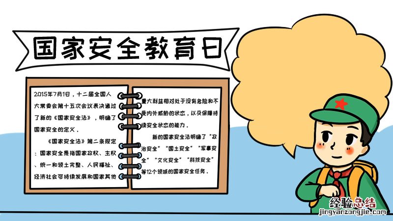 全民国家安全教育日手抄报内容,全民国家安全教育日手抄报内容画法