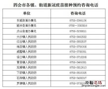 肇庆市四会市新冠疫苗 肇庆四会市新冠疫苗接种最新消息