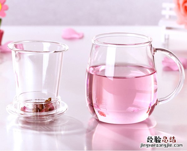 ins风玻璃花茶杯，打造办公室的小资生活