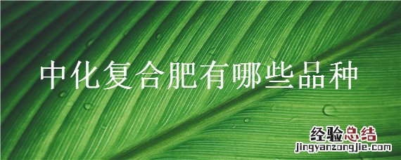 中化化肥品种 中化复合肥有哪些品种