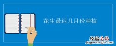花生最迟几月份种植 花生最晚什么时候种植