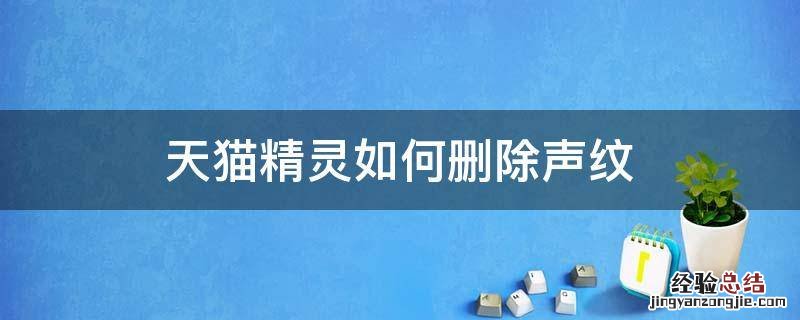 天猫精灵怎么关声纹 天猫精灵如何删除声纹
