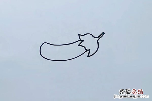 茄子简笔画图片 茄子简笔画