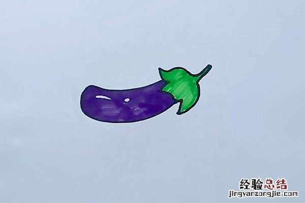 茄子简笔画图片 茄子简笔画