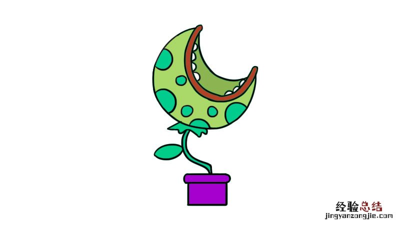 食人花简笔画图片 食人花简笔画