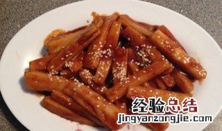 糖醋藕条如何做 糖醋藕条的做法