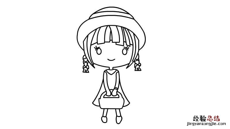 卡通人物简笔画少女 卡通人物简笔画少女彩色