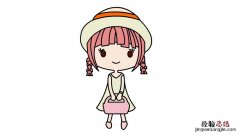 卡通人物简笔画少女 卡通人物简笔画少女彩色