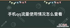 手机qq流量使用情况怎么查看 qq怎么查话费和流量