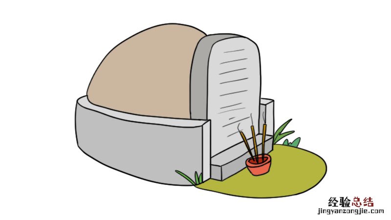 清明简笔画图片大全一年级小学生 清明简笔画图片