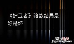 《护卫者》骆歆结局是好是坏