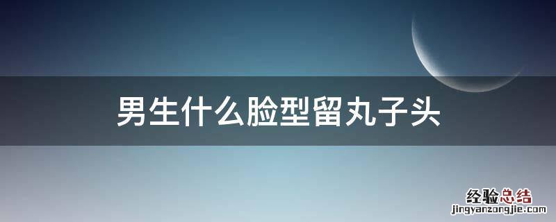 脸大的男生可以留丸子头吗 男生什么脸型留丸子头