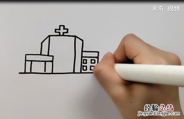 医院简笔画 医院简笔画幼儿园
