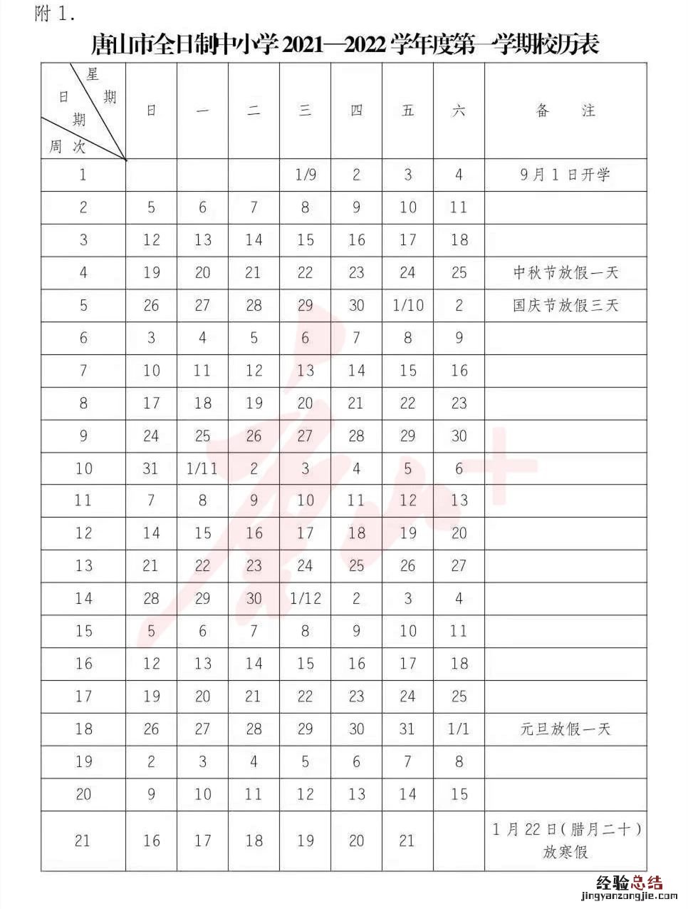 唐山各中小学秋季开学时间 唐山中小学秋季开学时间最新消息