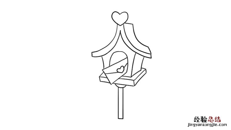 情人节图画简笔画 情人节爱情邮箱简笔画