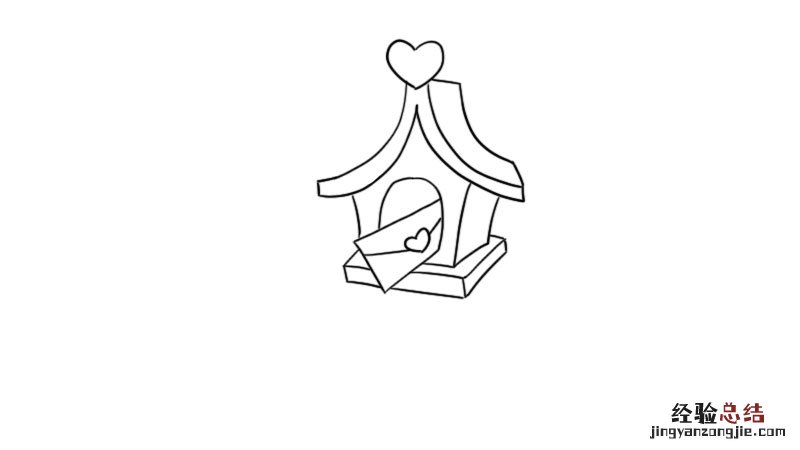 情人节图画简笔画 情人节爱情邮箱简笔画