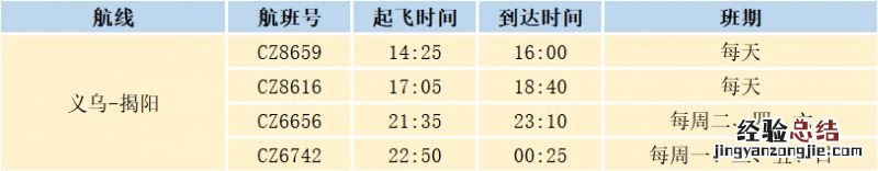 义乌机场航班动态 2023年义乌机场夏航季航线航班一览