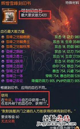 剑灵魔族血石有什么用 剑灵血石有什么用