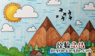 春天怎么画 春天风景简笔画教程