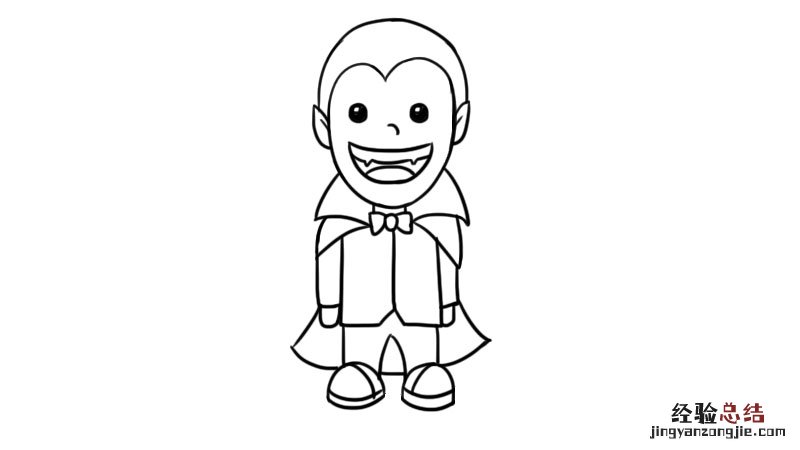 小男孩装扮简笔画 儿童男装简笔画