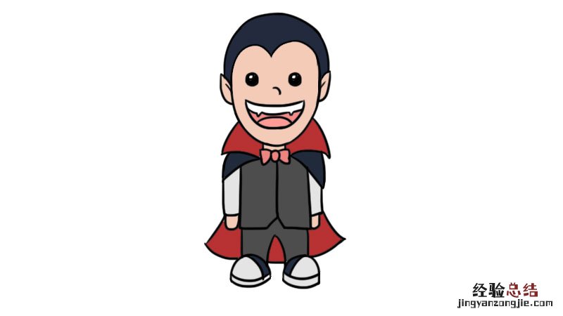 小男孩装扮简笔画 儿童男装简笔画