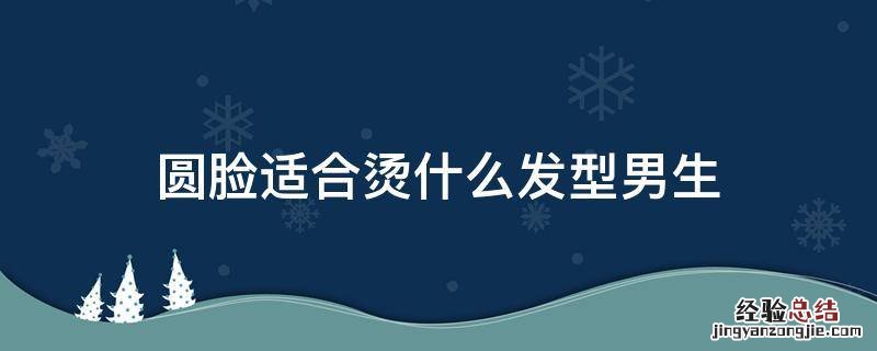 圆脸适合烫什么发型男生 圆脸适合烫什么发型
