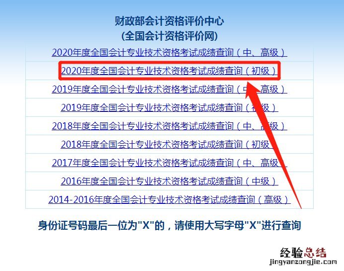 清远初高级会计师考试成绩查询入口+流程