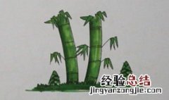 竹林怎么画 熊猫和竹林怎么画
